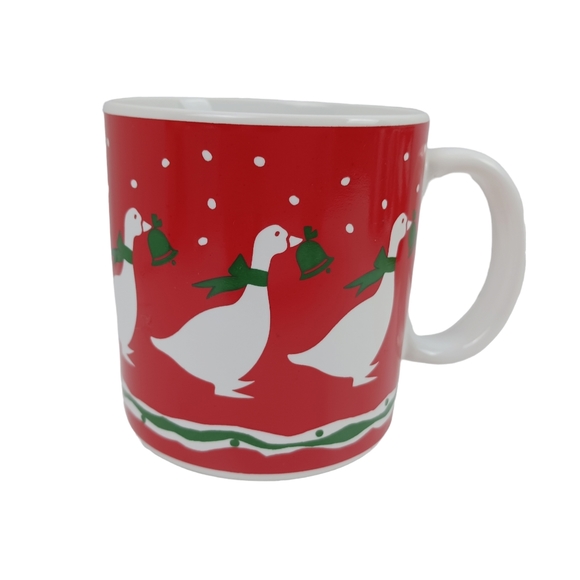 Vintage Dayton Hudson Christmas mugs set of 4 ducks 1987 Boundary Waters - Picture 6 of 12